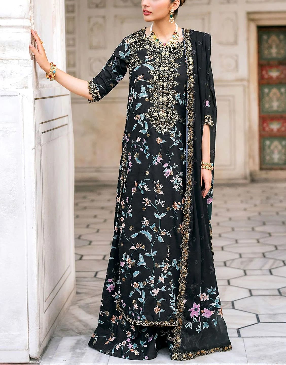 Saira Cutwork Lawn Suit