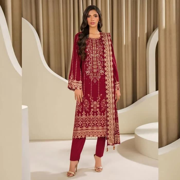 Dua Caramel Khaddar Set