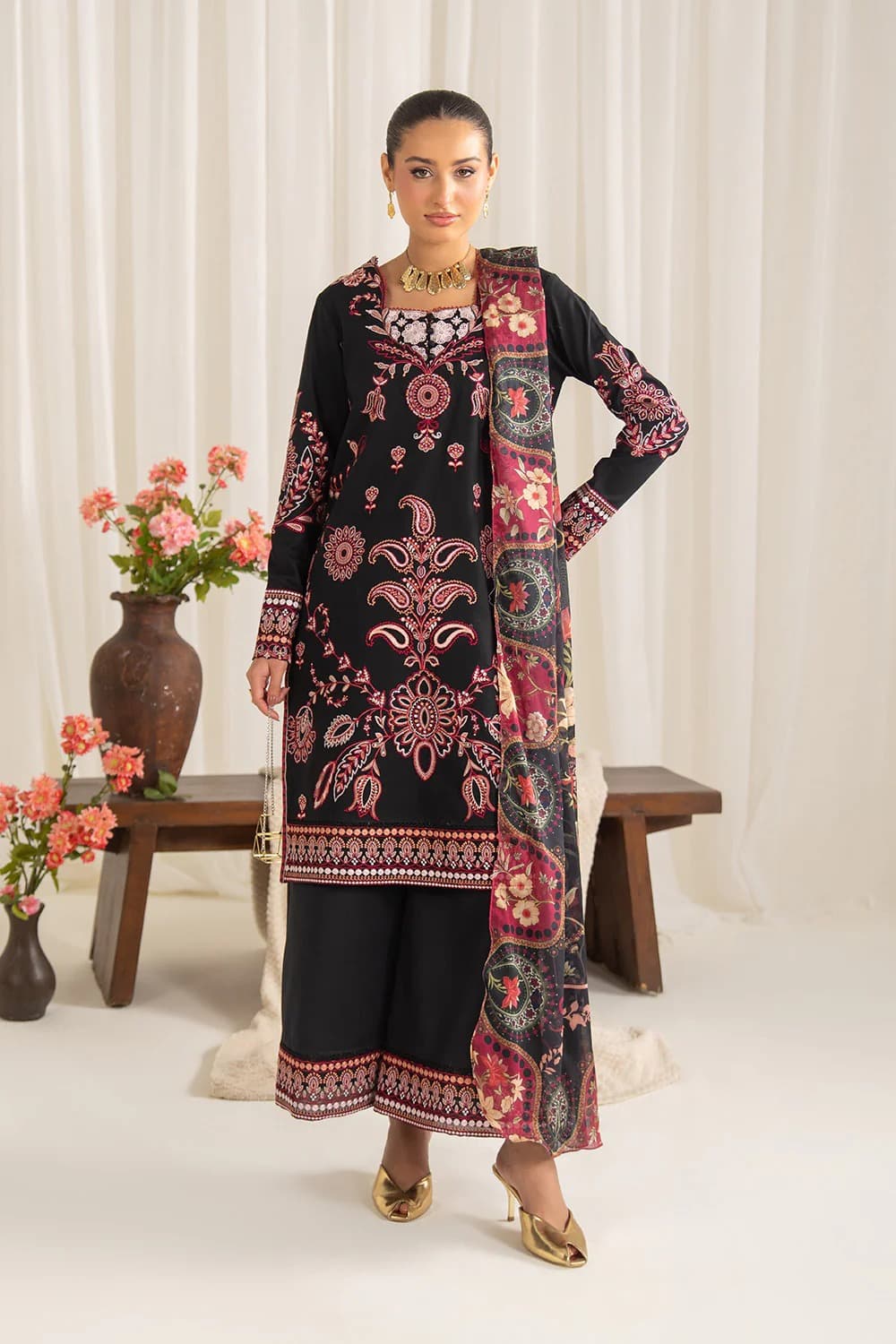 Classic Linen Kurti Set