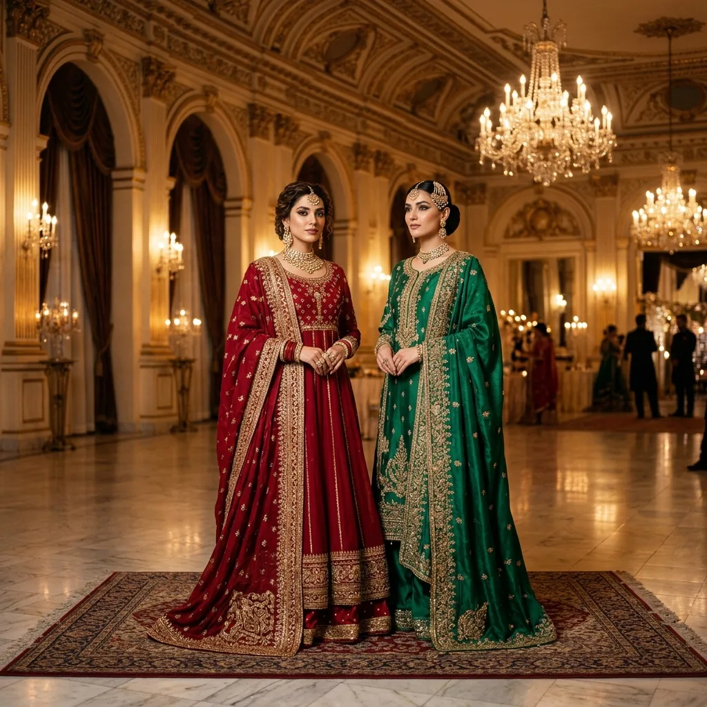 Sawera Festive Formals Collection banner — chiffon and raw silk dresses