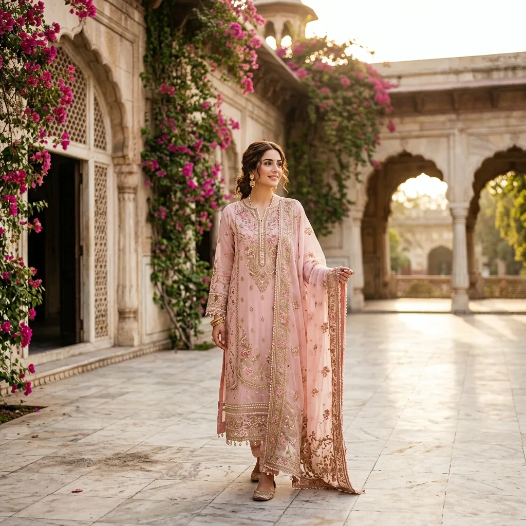 Sawera Luxury Lawn Collection banner — embroidered 3 piece lawn suits for women
